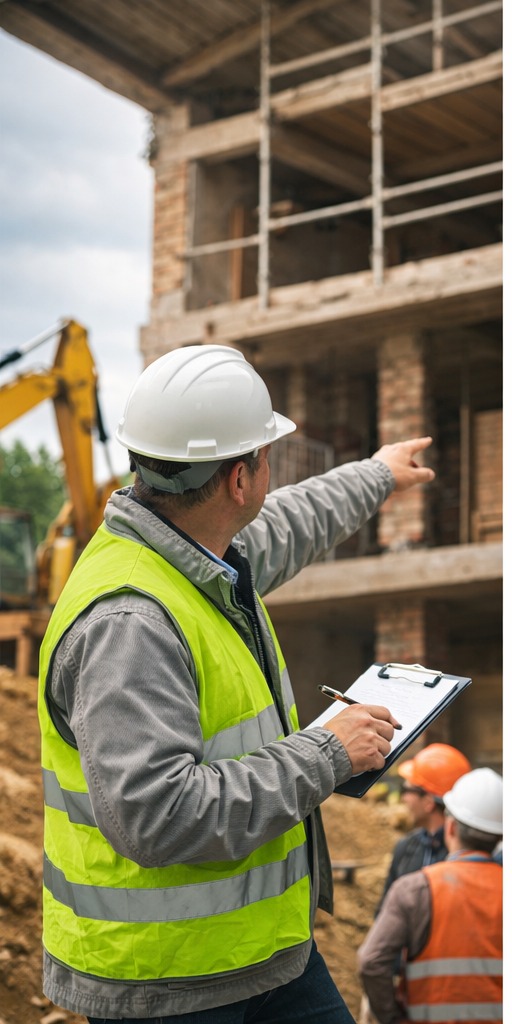 Baubegleitung auf der Baustelle